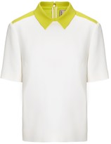 Thumbnail for your product : Antonio Marras Ivory Contrast Collar Top