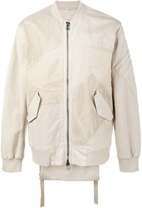 Helmut Lang patchwork bomber jacket