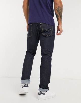 Levi's 502 tapered fit jeans in rock cod dark wash - ShopStyle
