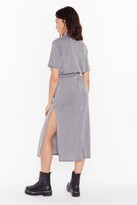 Thumbnail for your product : Nasty Gal Womens Tee BT Striped Midi Dress - Grey - 8