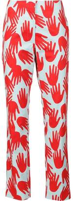 Sonia Rykiel hand print trousers
