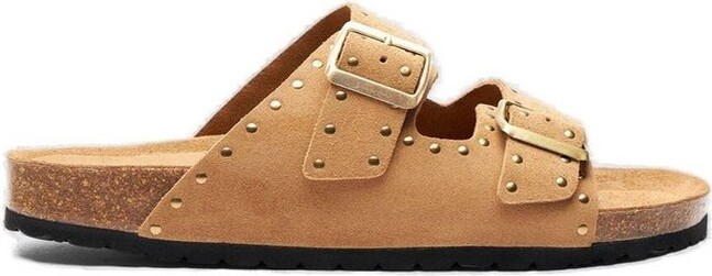 Scarosso Hopi Stud-Embellished Slip-On Sandals