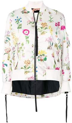 No.21 floral bomber jacket