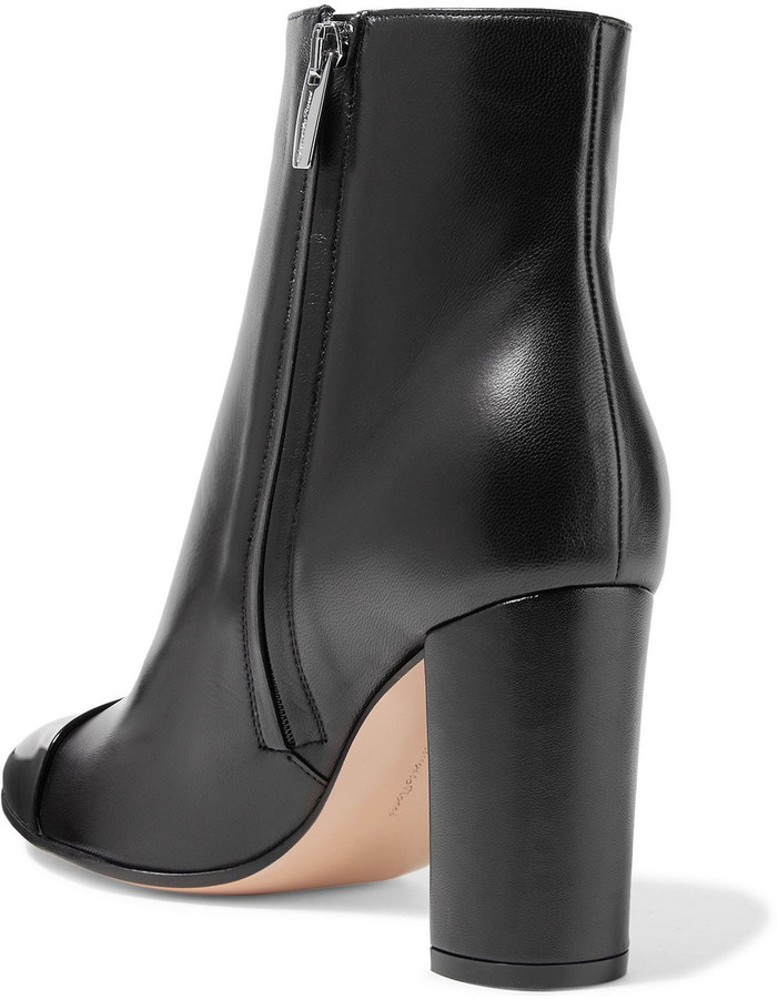 Gianvito Rossi Smooth And Patent-leather Ankle Boots - ShopStyle