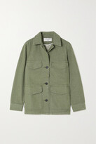 Thumbnail for your product : Officine Generale Claire Washed Denim Jacket - Green