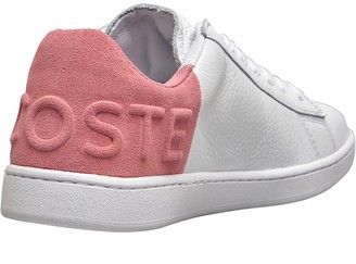 Lacoste Womens Carnaby Evo Trainers White/Pink