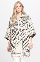 Thumbnail for your product : Tory Burch Jacquard Oversize Sweater Coat