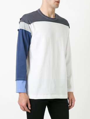 Comme des Garcons Shirt - layered patchwork T-shirt - men - Cotton - S