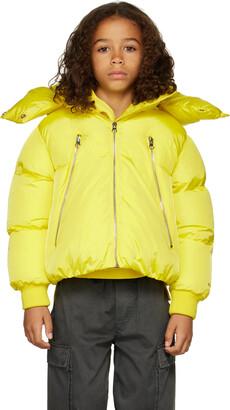MM6 MAISON MARGIELA Kids Yellow Zip Jacket