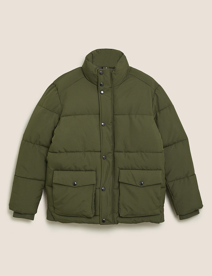 Hooded Puffer Jacket with Thermowarmth™ Marks & Spencer Men Clothing Jackets Puffer Jackets 