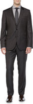 Thumbnail for your product : HUGO BOSS Grid-Check Two-Piece Suit, Brown