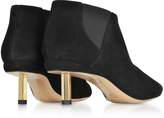 Thumbnail for your product : Nicholas Kirkwood Black Suede 55mm Polly Chelsea Boots