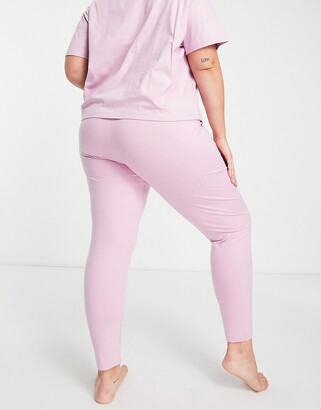 ASOS Curve ASOS DESIGN Curve mix & match cotton pajama leggings in pink -  PINK - ShopStyle Hosiery