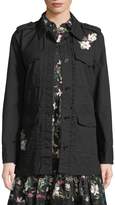 Thumbnail for your product : Kate Spade Floral Four-Pocket Army Jacket