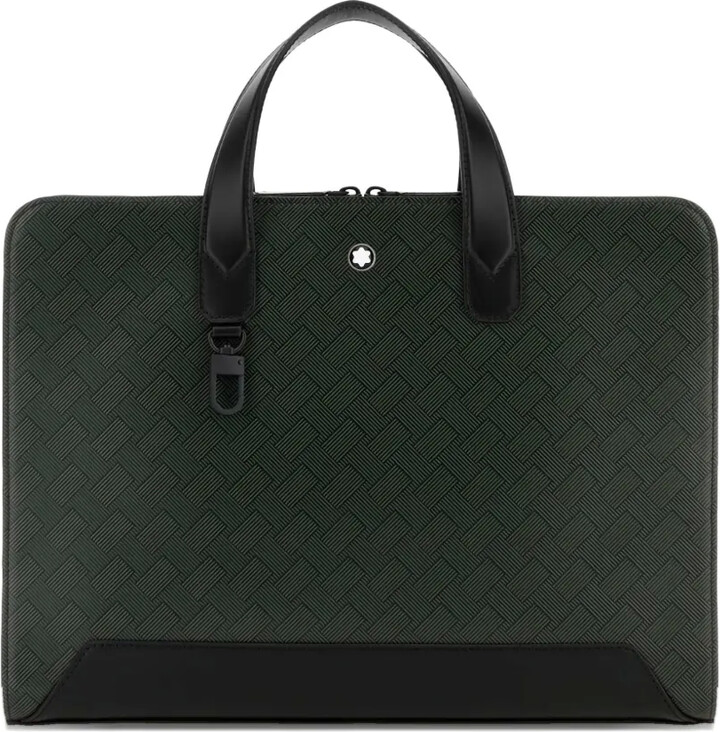 Montblanc Printed Leather Briefcase