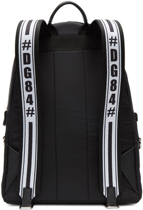 Dolce & Gabbana Black Nylon Dj Designers Backpack