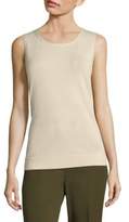 Thumbnail for your product : Lafayette 148 New York Needle-Stitch Cotton Shell