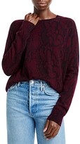 Thumbnail for your product : Aqua Cashmere Snake Print Cashmere Sweater - 100% Exclusive
