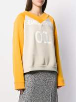 Thumbnail for your product : Semi-Couture Semicouture logo peplum sweatshirt