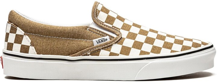 brown slip on shoes vans
