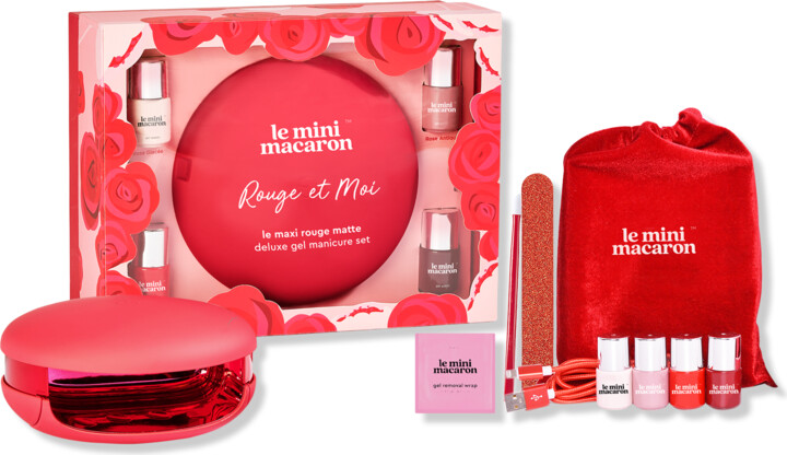 LE MINI MACARON Le Maxi ''Rouge & Moi'' Limited Edition Deluxe Gel Manicure Set