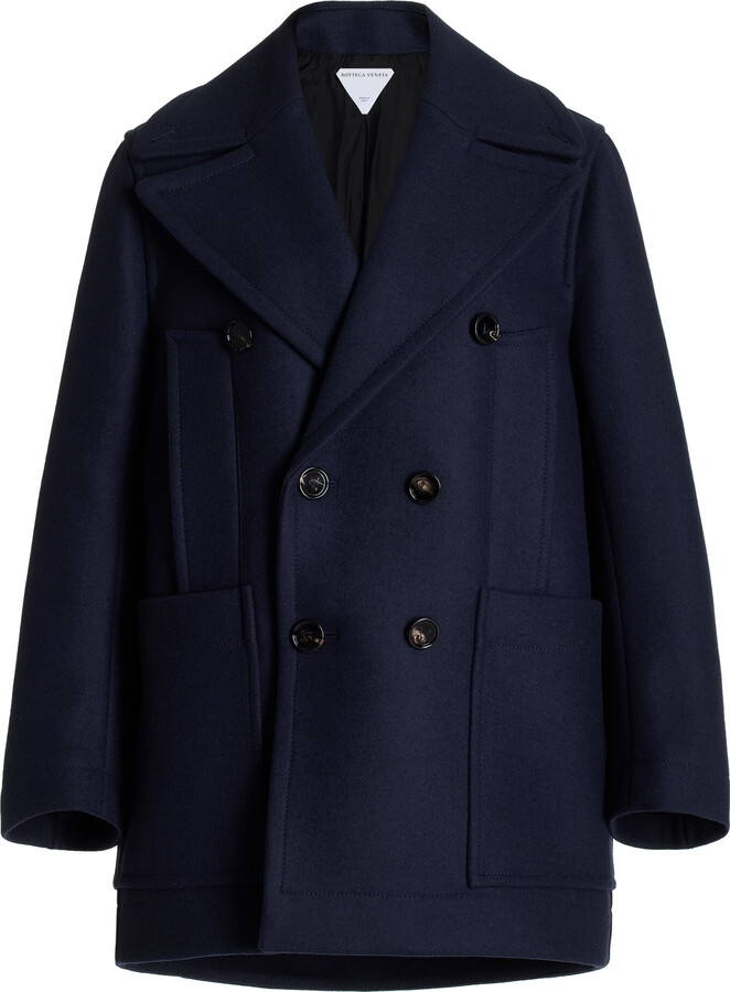 Bottega Veneta Breasted Wool-Felt PeacoatVeneta