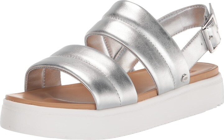 UGG Women's Silver Sandals | ShopStyle