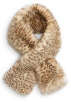 Thumbnail for your product : Jocelyn Animal Print Faux Fur Scarf