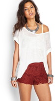 Thumbnail for your product : Forever 21 Crochet Lace Shorts