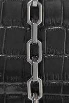 Thumbnail for your product : THE VOLON Po Trunk Croc-effect Leather Shoulder Bag
