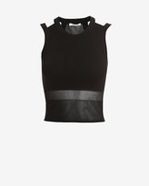 Thumbnail for your product : Helmut Lang Opposing Opacity Crop Top