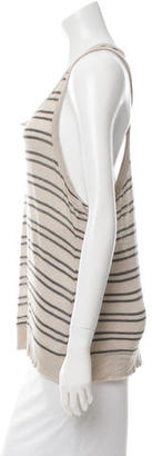 Alexander Wang T by Striped Racerback Top