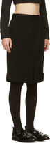 Thumbnail for your product : Comme des Garcons Black Rolled Hem Skirt