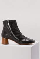 Thumbnail for your product : CLine Elliptic Heel zippered shiny kidskin ankle boot