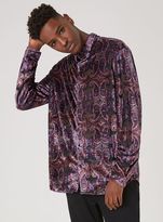 Thumbnail for your product : Topman Long Sleeve Paisley Shirt