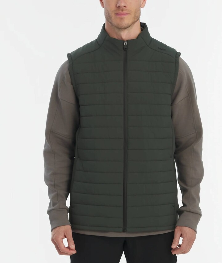 UNRL Men's Vancouver Quilted Vest In Pine