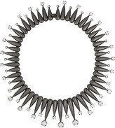 Thumbnail for your product : Noir Gunmetal-plated crystal necklace
