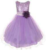 Thumbnail for your product : Kids Dream Sparkly Sequined Mesh Flower Girls Dress Pageant Wedding Prom Easter Graduation 2-14