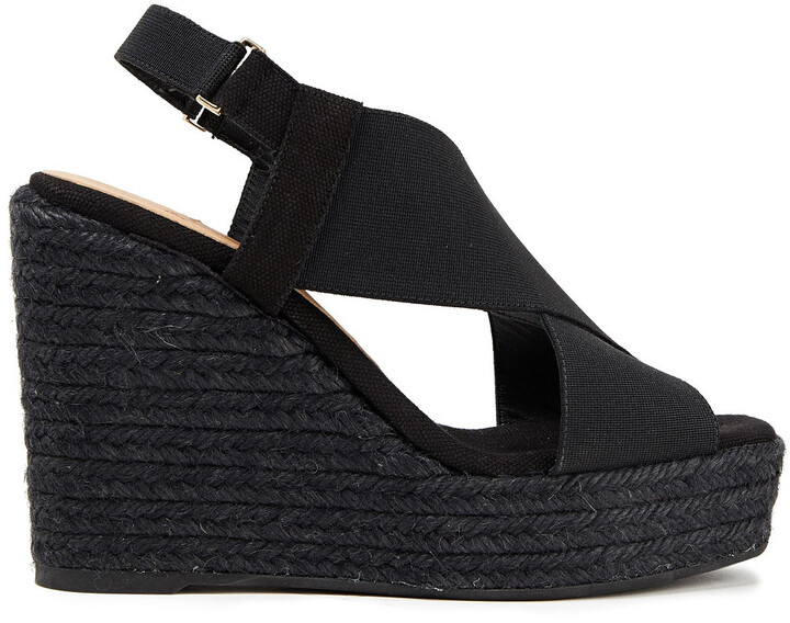 black slingback espadrilles