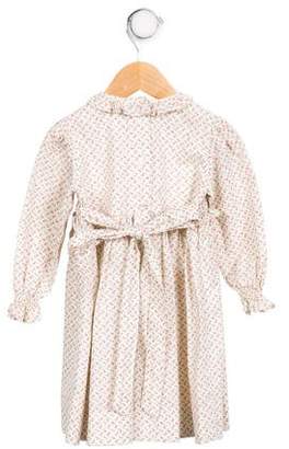 Papo d'Anjo Infant Girls' Floral Print Long Sleeve Dress
