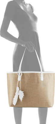 Nancy Gonzalez Erica Medium Linen Leaf Tote Bag