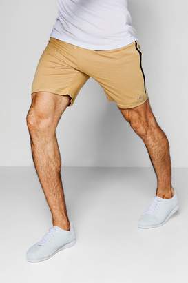 boohoo MAN Jersey Shorts With Sports Zip