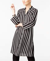 Thumbnail for your product : Alfani Striped Roll-Tab Tunic Shirt, Created for Macy's