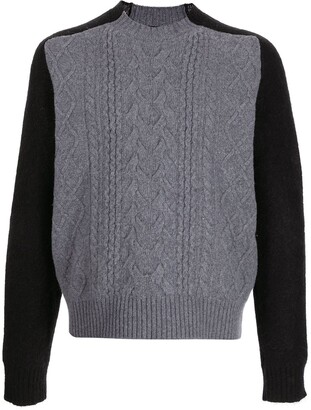 two tone sweater mens