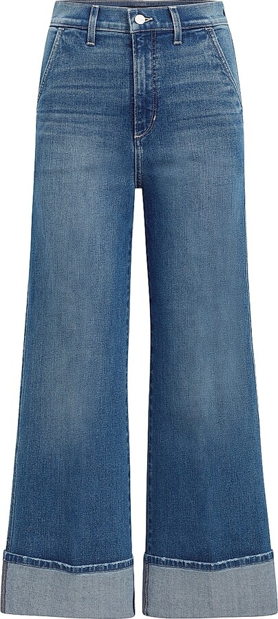 Joe's Jeans Women's Trixie Cuffed Wide-Leg Jeans - First Bite - Size 27