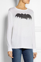 Thumbnail for your product : Zoe Karssen Bat cotton and modal-blend top