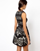 Thumbnail for your product : Warehouse Printed Lace Dress