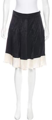 Piazza Sempione Colorblock Knee-Length Skirt