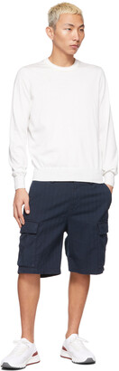 Brunello Cucinelli White Cotton Sweater
