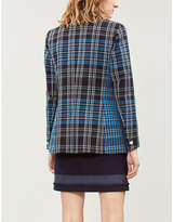 Thumbnail for your product : Claudie Pierlot Saxo fringed-trim woven mini skirt
